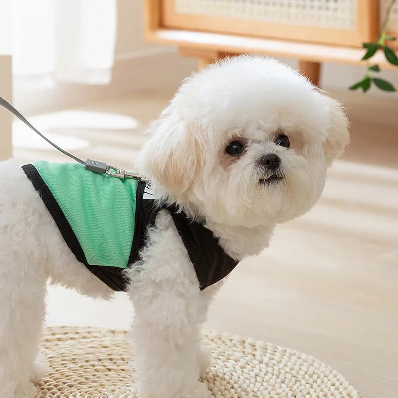 The Pet Face Dog Clothes Mesh Thin Summer Dog Vest