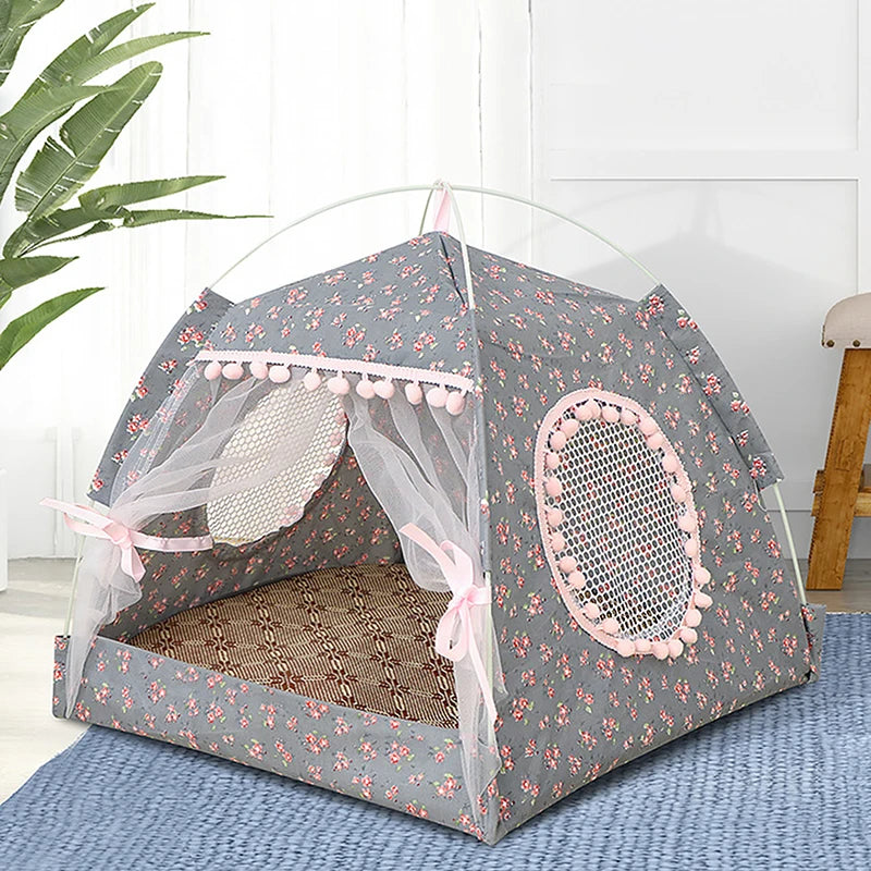 Cat Tent Bed Pet Products The General Teepee Closed Cozy