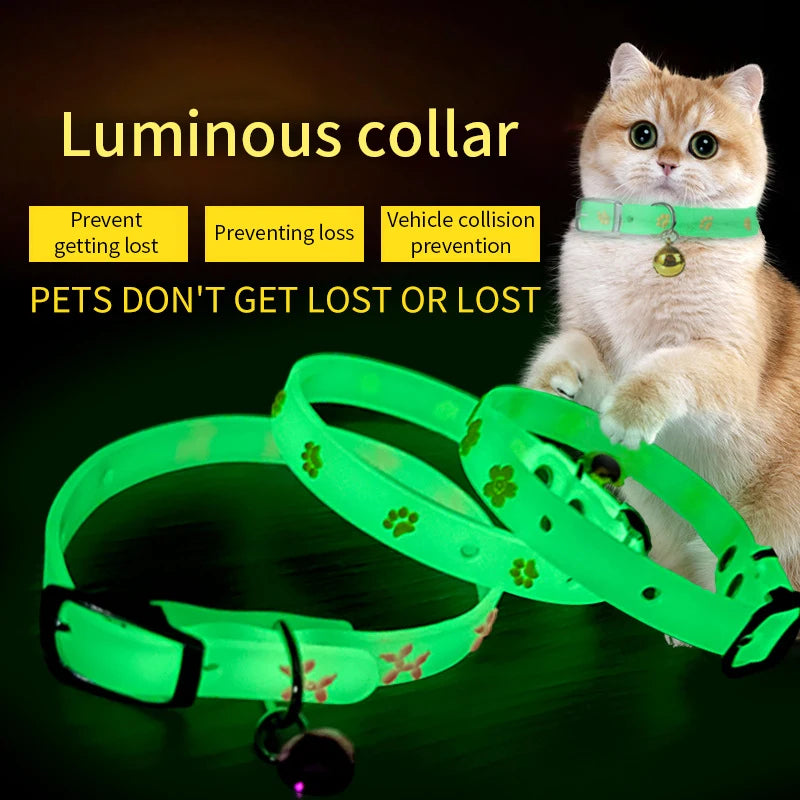 Luminous Cat Necklace Glowing Small Dog Cat Collar