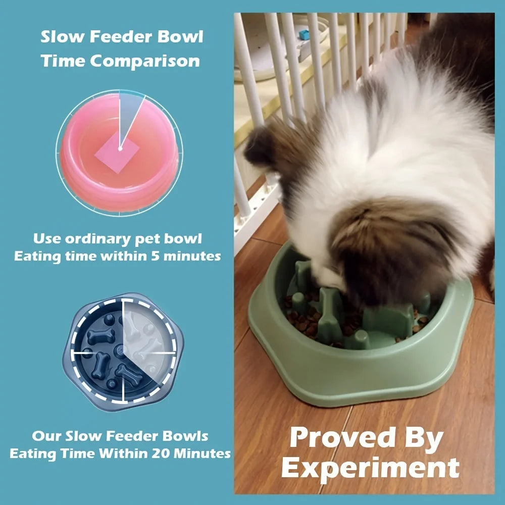 Feeder Non-choking Pet Bowl Anti Slip and Large Capacity