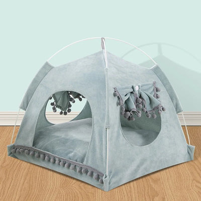 Cat Tent Bed Pet Products The General Teepee Closed Cozy