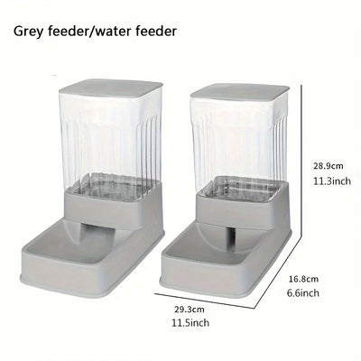 Transparent vertical stripe pet feeder, cat and dog feeder