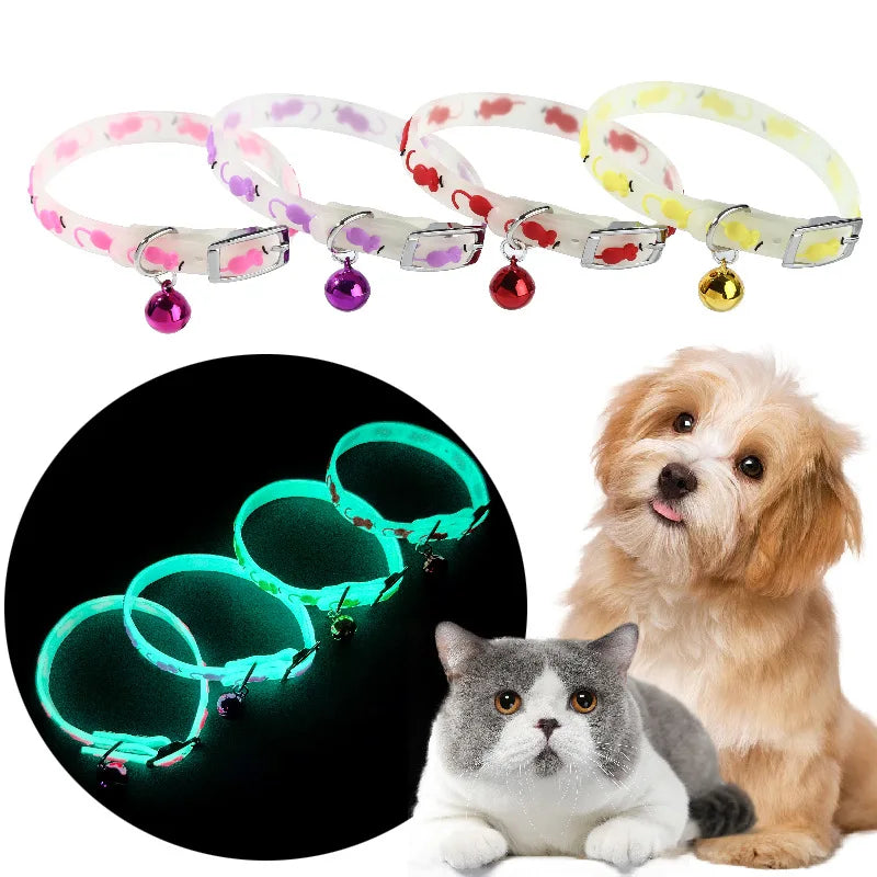 Luminous Cat Necklace Glowing Small Dog Cat Collar