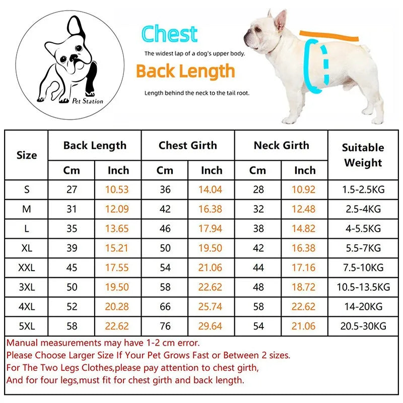 Fashion Dog Coat Winter Cotton Pet Dog Clothes For