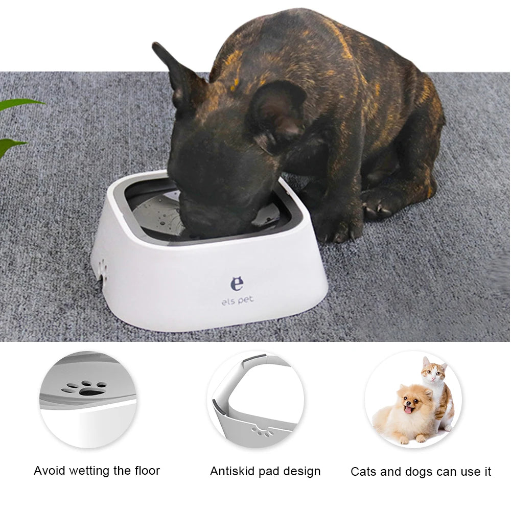 Plastic Drinking Water Floating Bowl Non-Wetting Mouth Cat