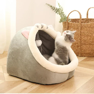 Cat Pad Bed Sweet Soft Warm Pet Basket Cozy Kitten Lounger