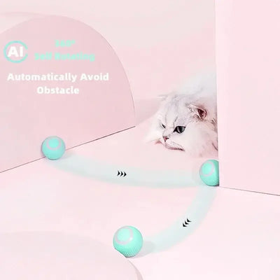 Smart Cat Rolling Ball Toys Rechargeable Cat Toys Ball