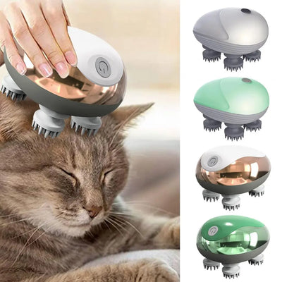 Cat Massager Waterproof Soft Head Comfortable Adjustable