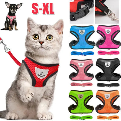 Adjustable Dog Vest Harness with Leash