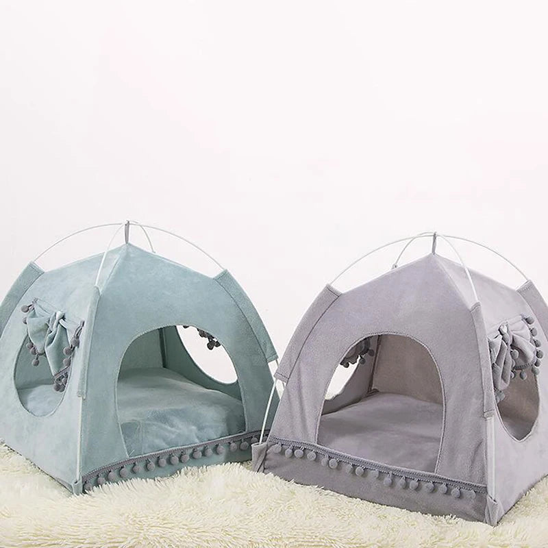 Cat Tent Bed Pet Products The General Teepee Closed Cozy