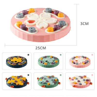 Pet Cat Interactive Puzzle Toys NonSlip Bowl Food Dispenser