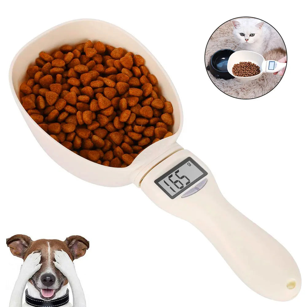 Pet Food Measuring Scoop Electronic Dog Cat Food