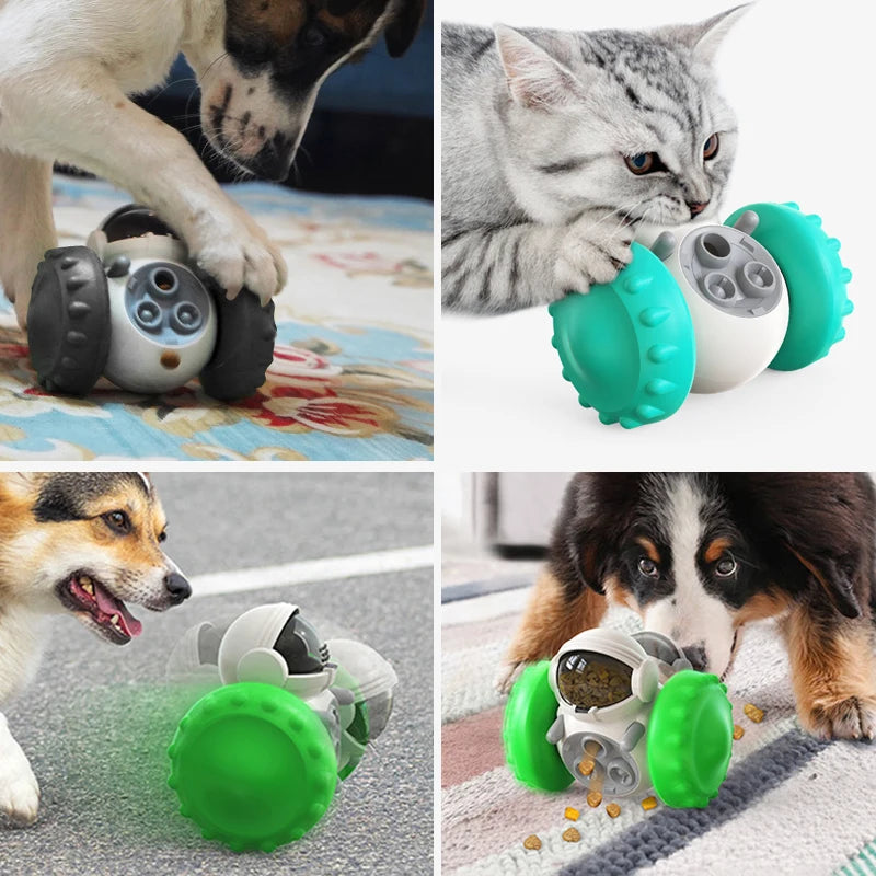 Dog Food Toys Pet Puzzle Interactive Tumbler Balance Car