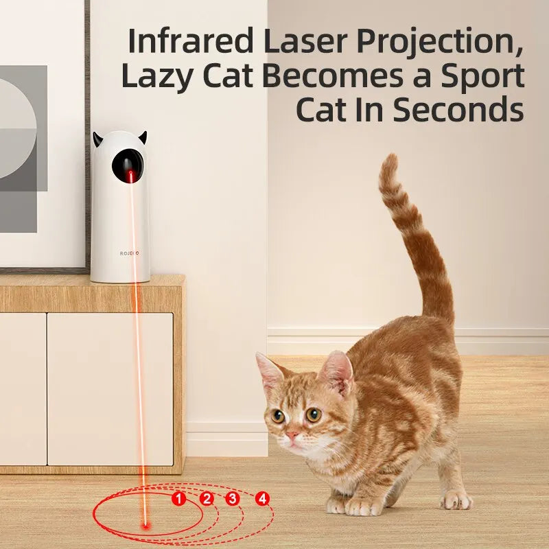 ROJECO Automatic Cat Toys Interactive Smart Teasing Pet